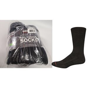 NWT Kirkland Signature Men's Athletic Full Cushion Socks 8 Pairs Black 8-12
